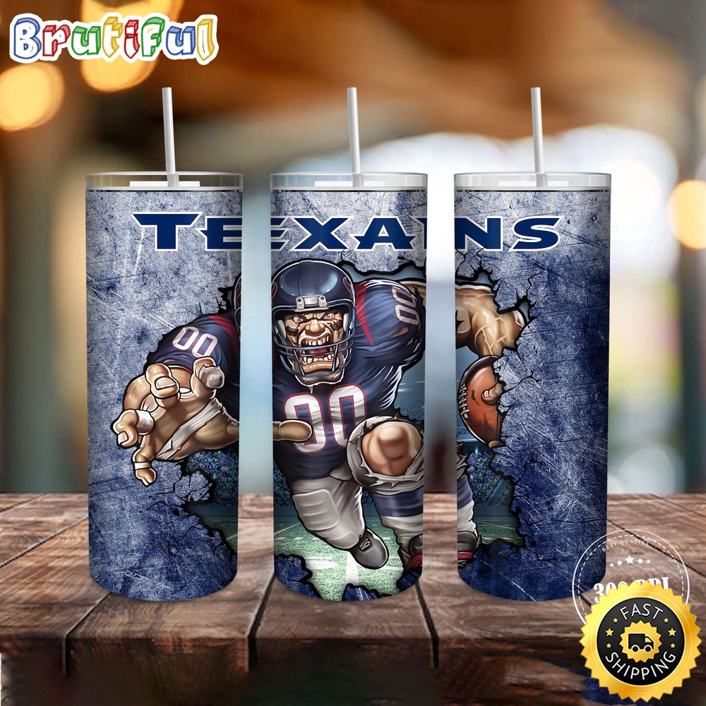 NFL Houston Texans Tumbler Mascot Skinny Tumbler