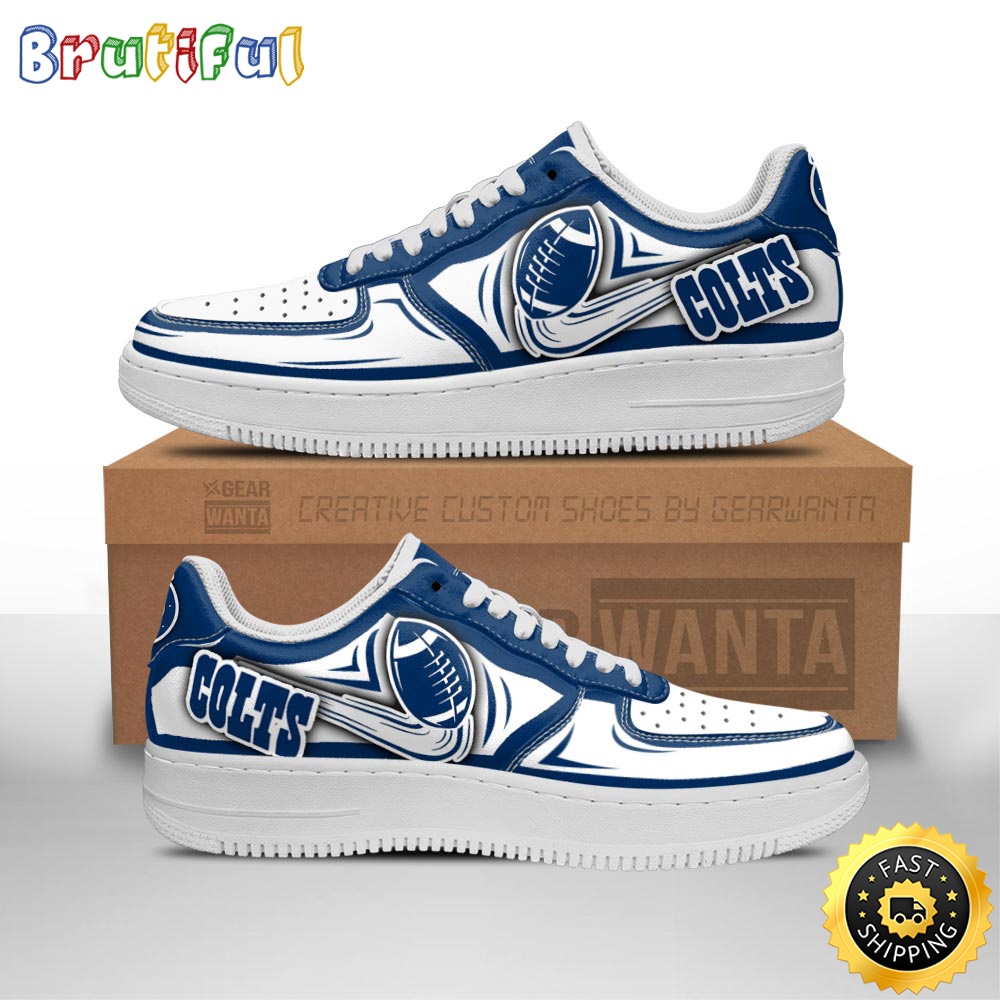 NFL Indianapolis Colts Air Force 1 Shoes Football Sneaker Shoes 1