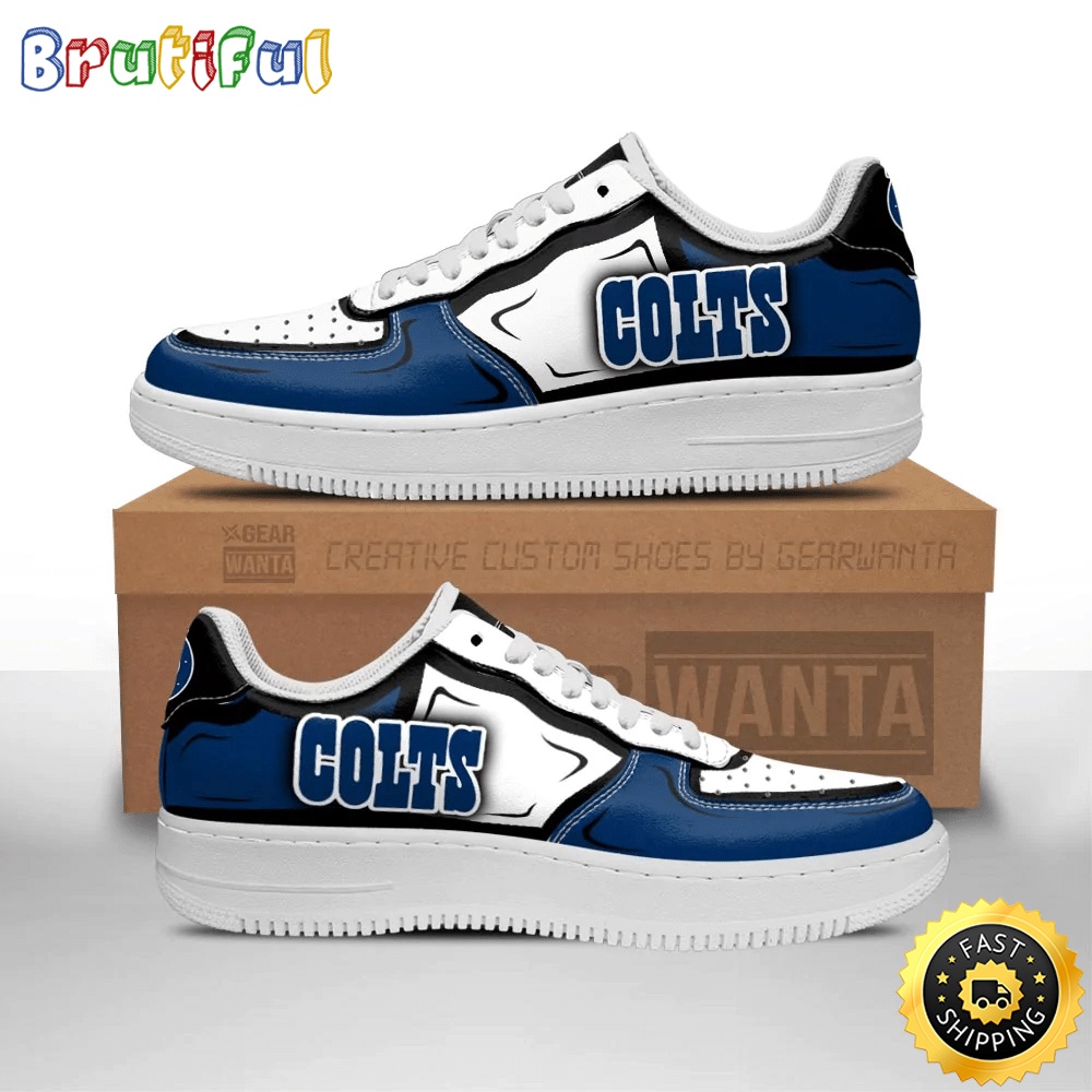 NFL Indianapolis Colts Air Force 1 Shoes Football Sports Sneaker Shoes 1