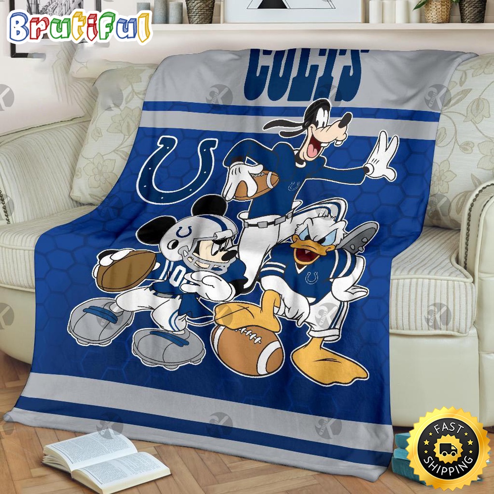 NFL Indianapolis Colts Blanket Minnie Mouse Blanket