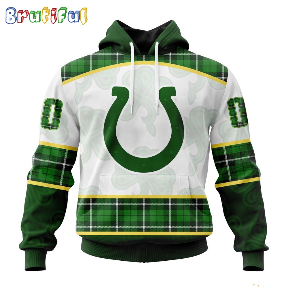NFL Indianapolis Colts Hoodie Special Design 3D Hoodie St Patrick Day 1