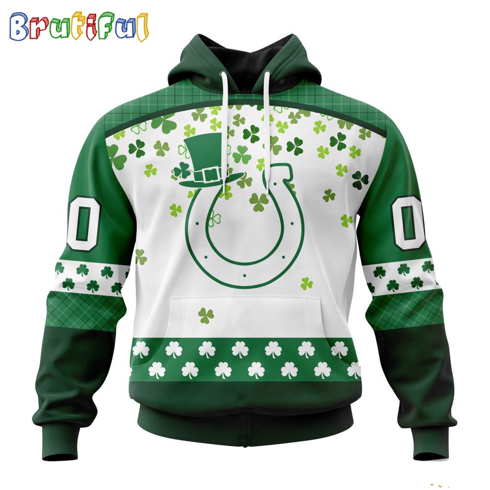 NFL Indianapolis Colts Hoodie Special Design For St Patrick Day 1