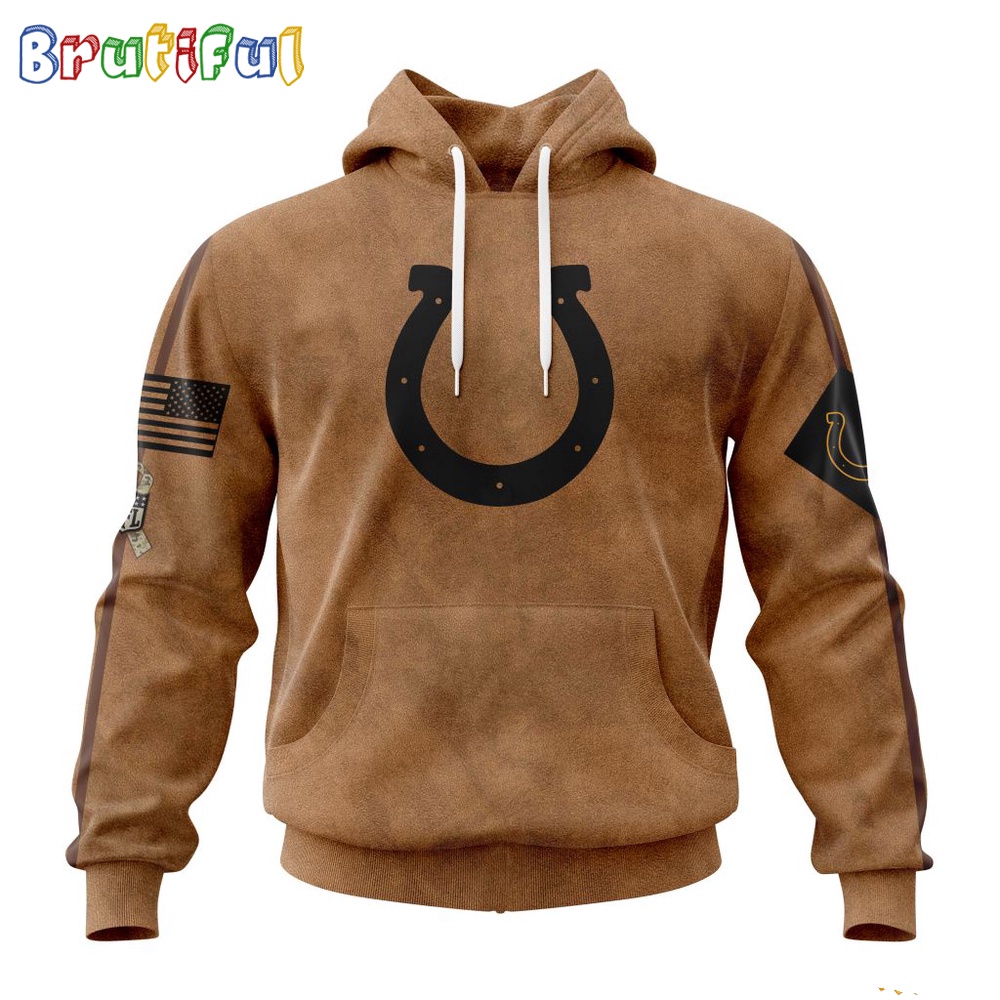 NFL Indianapolis Colts Hoodie Special Salute To Service For Veterans Day Full Printed Hoodie 1