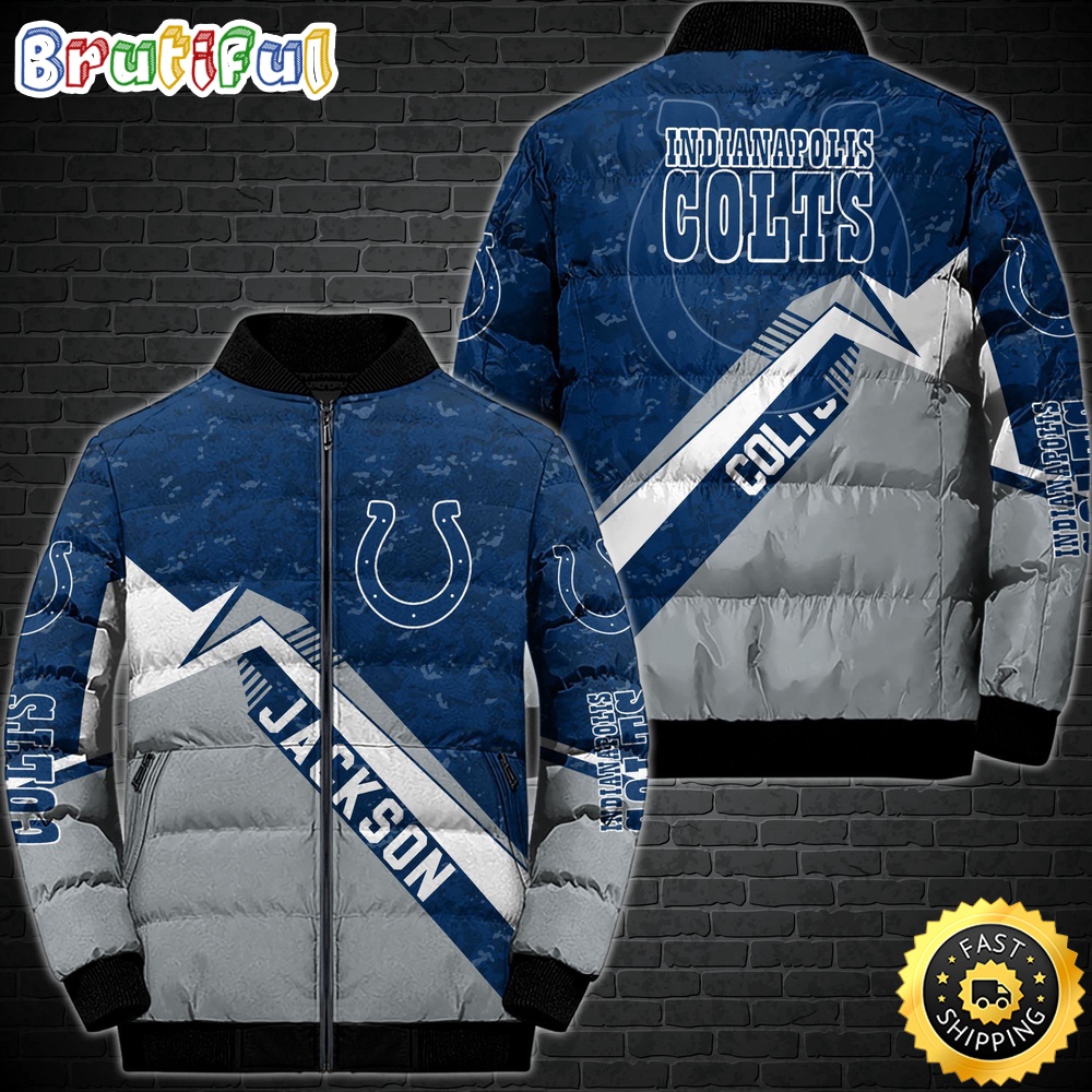 NFL Indianapolis Colts Puffer Jacket Customized Sport Down Jacket 1