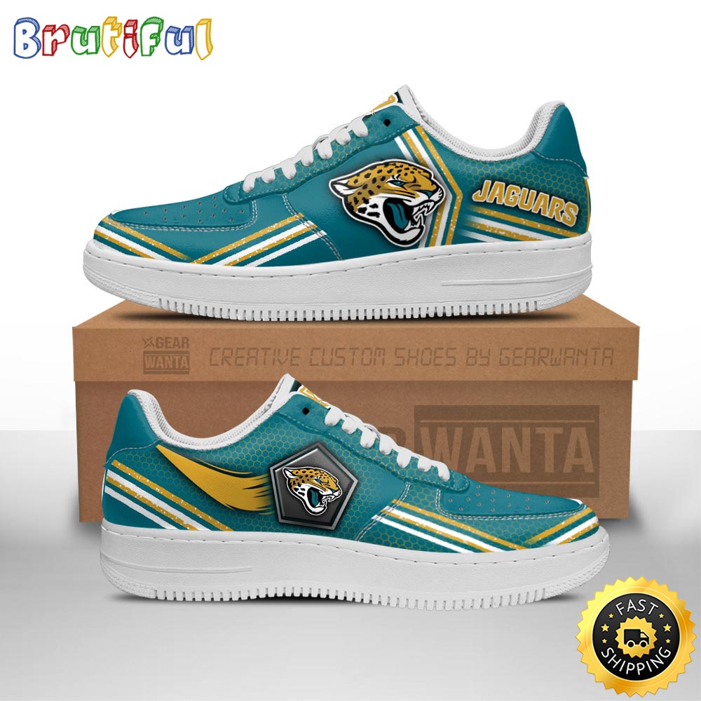 NFL Jacksonville Jaguars Air Force 1 Shoes Air Sneakers For Fans 1
