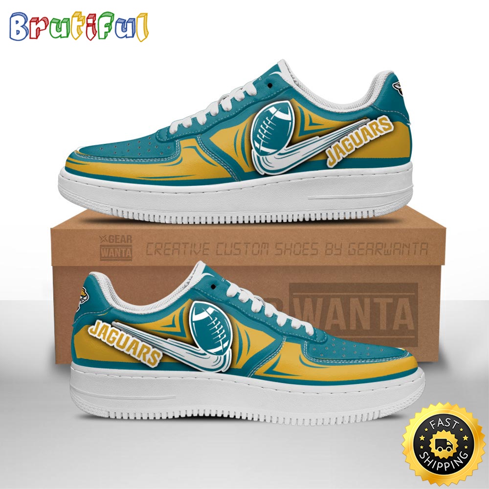 NFL Jacksonville Jaguars Air Force 1 Shoes Football Sneaker Shoes 1