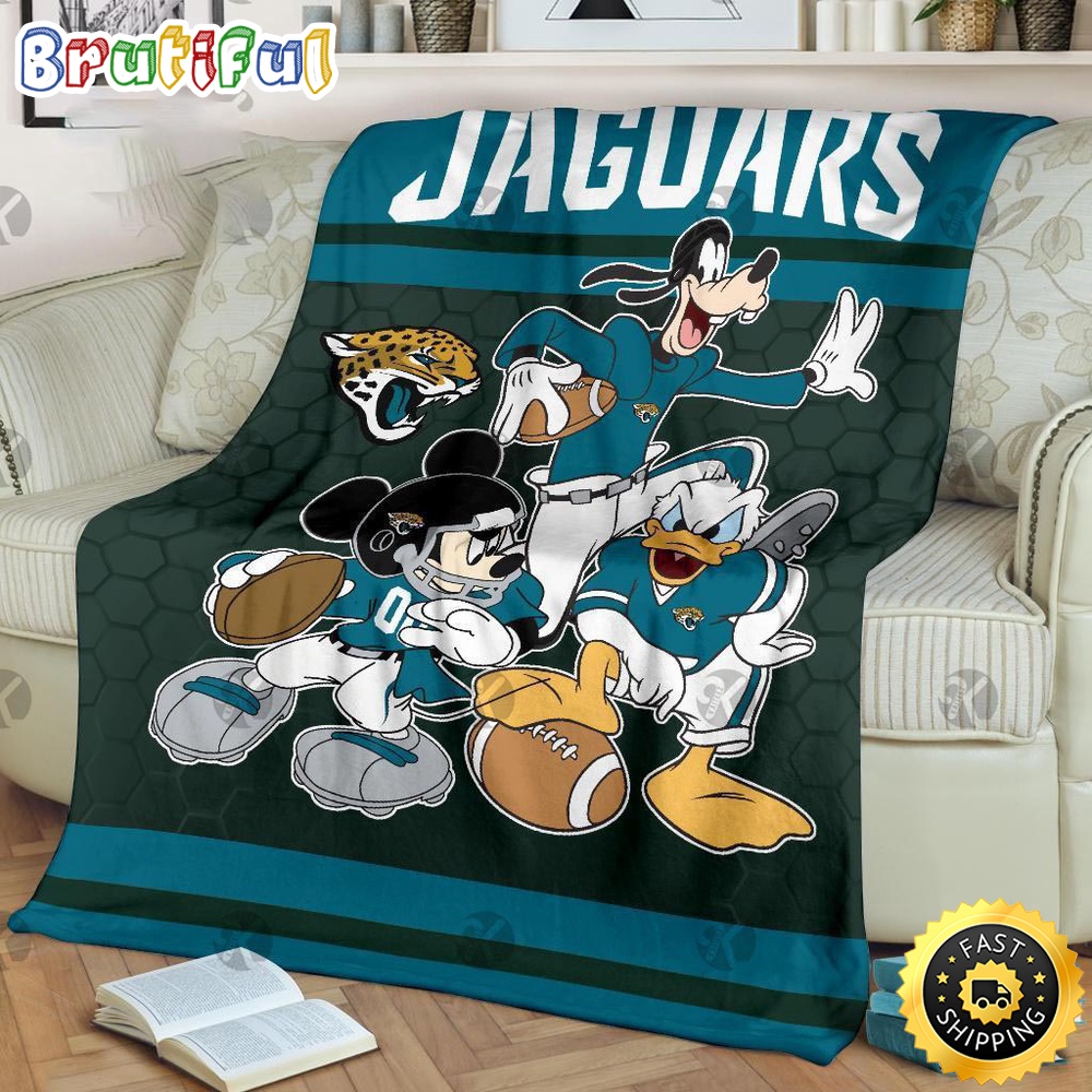 NFL Jacksonville Jaguars Blanket Minnie Mouse Blanket