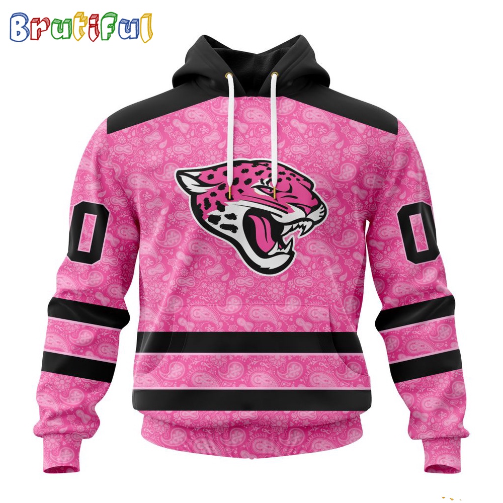 NFL Jacksonville Jaguars Hoodie Special Pink Hoodie Design Fight Breast Cancer 1