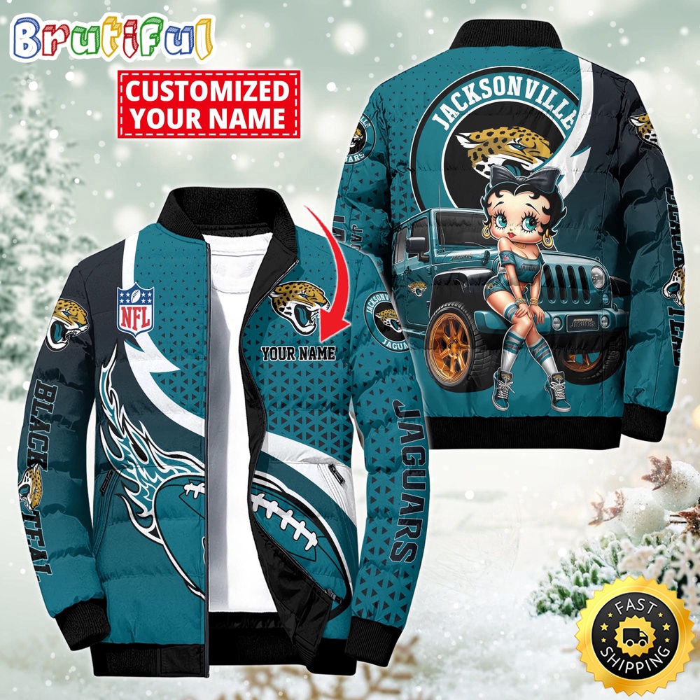 NFL Jacksonville Jaguars Puffer Jacket Betty Boop Custom Jacket 1