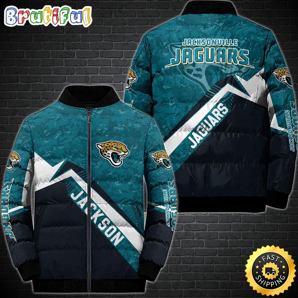 NFL Jacksonville Jaguars Puffer Jacket Customized Sport Down Jacket 1
