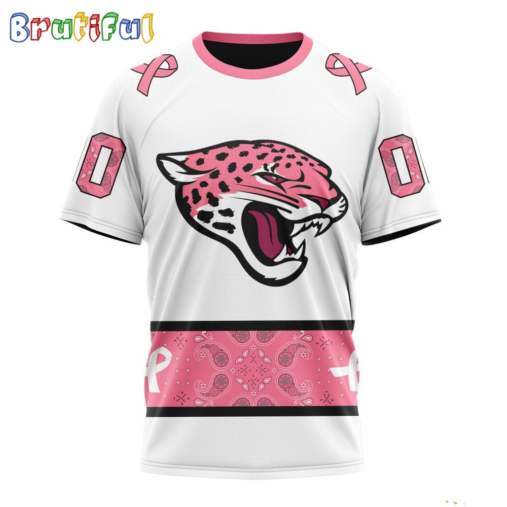 NFL Jacksonville Jaguars T Shirt Special Pink Design Fight Breast Cancer 1