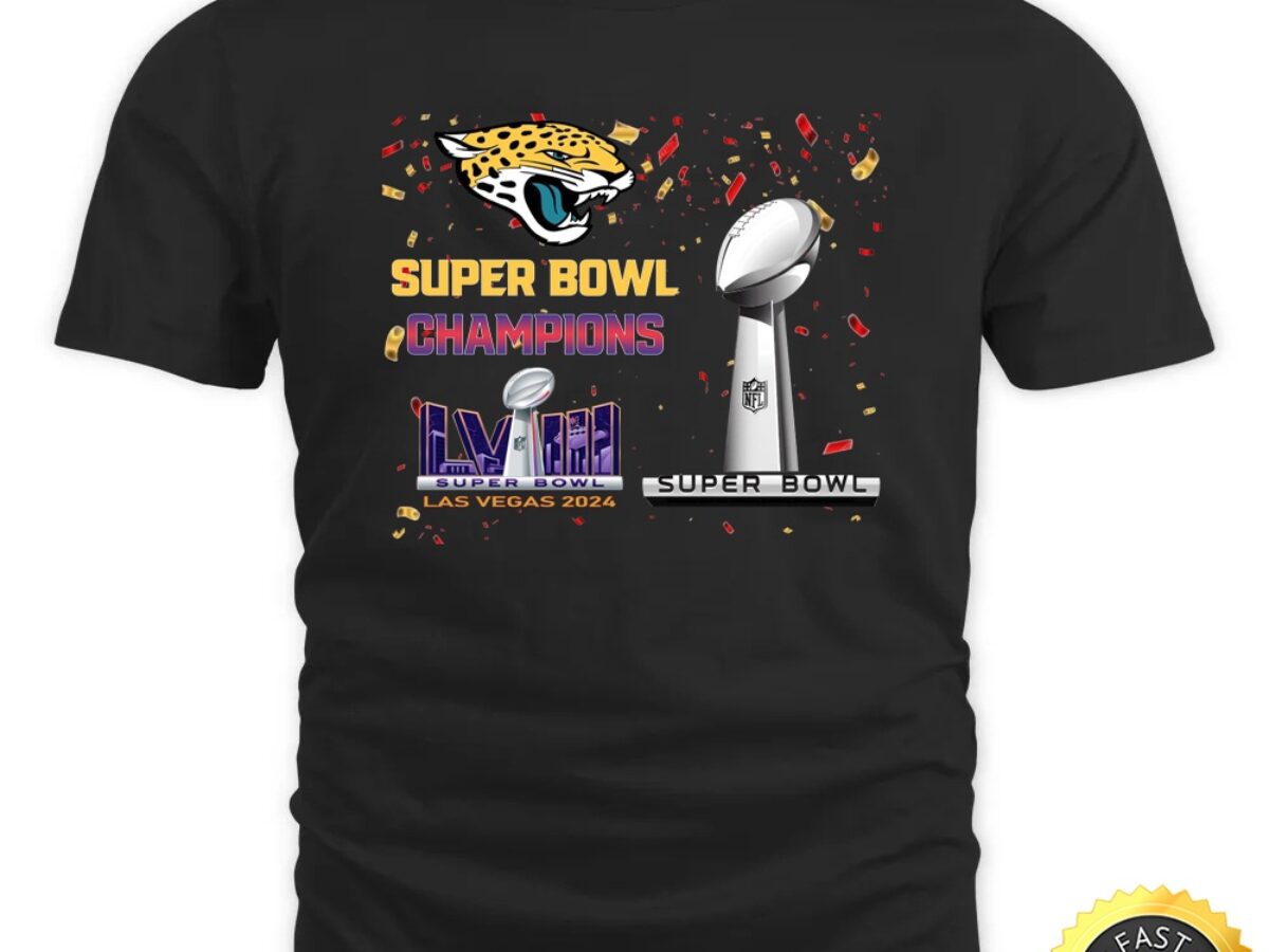 NFL Jacksonville Jaguars T Shirt Super Bowl LVIII 2024 Las Vegas