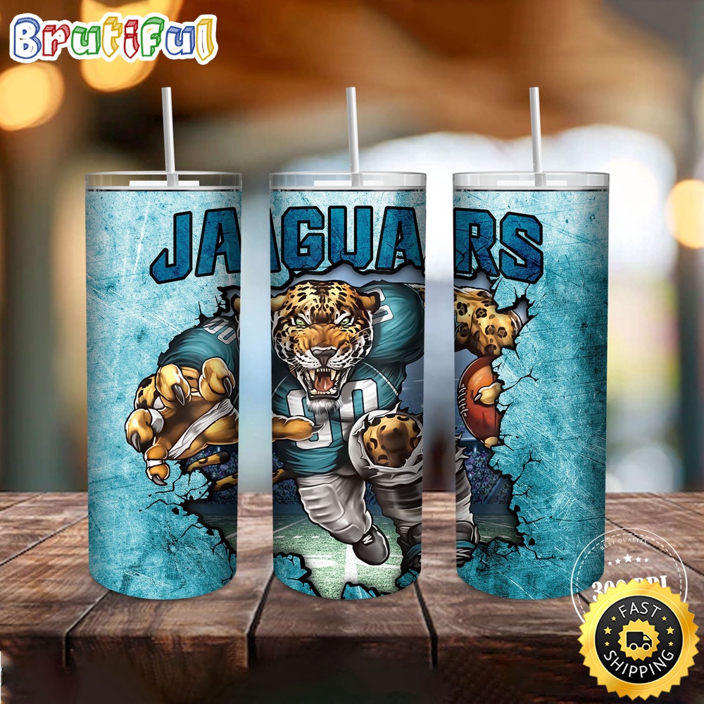 NFL Jacksonville Jaguars Tumbler Mascot Skinny Tumbler