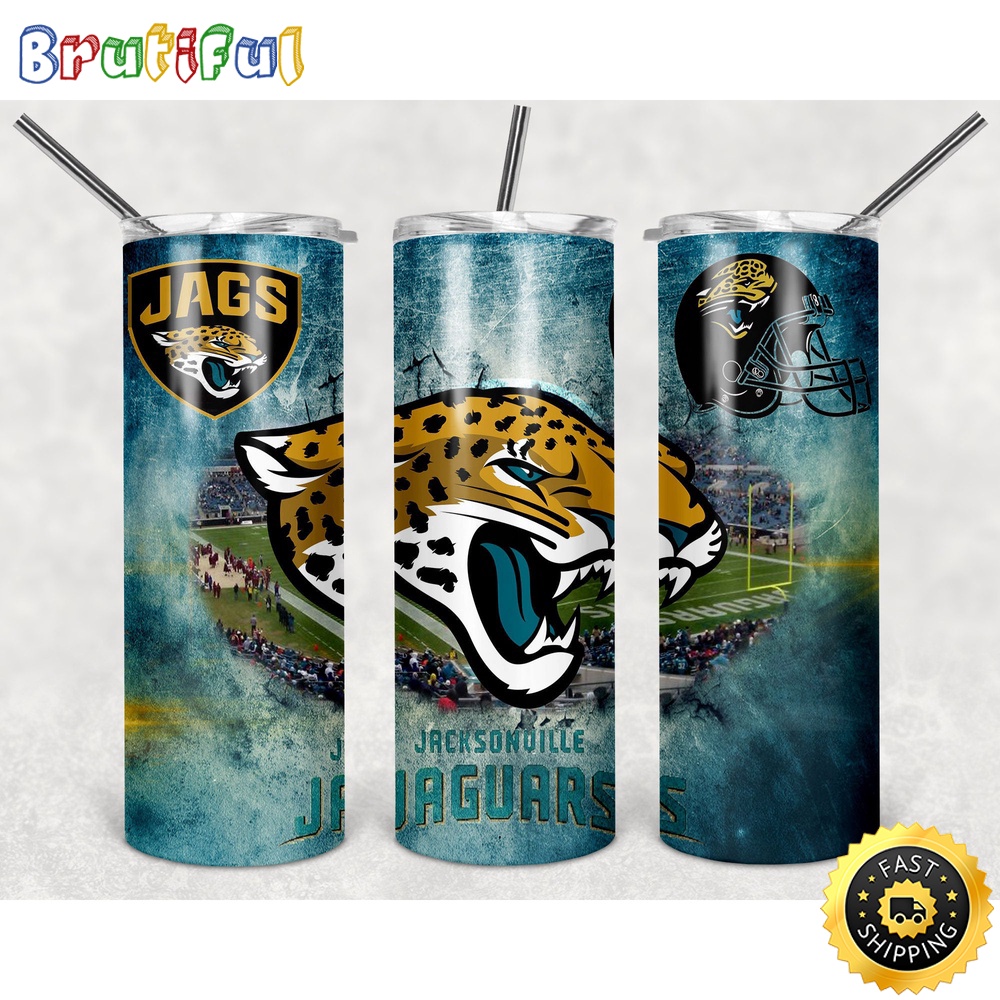 NFL Jacksonville Jaguars Tumbler Skinny Tumbler Chic Tumbler Cups