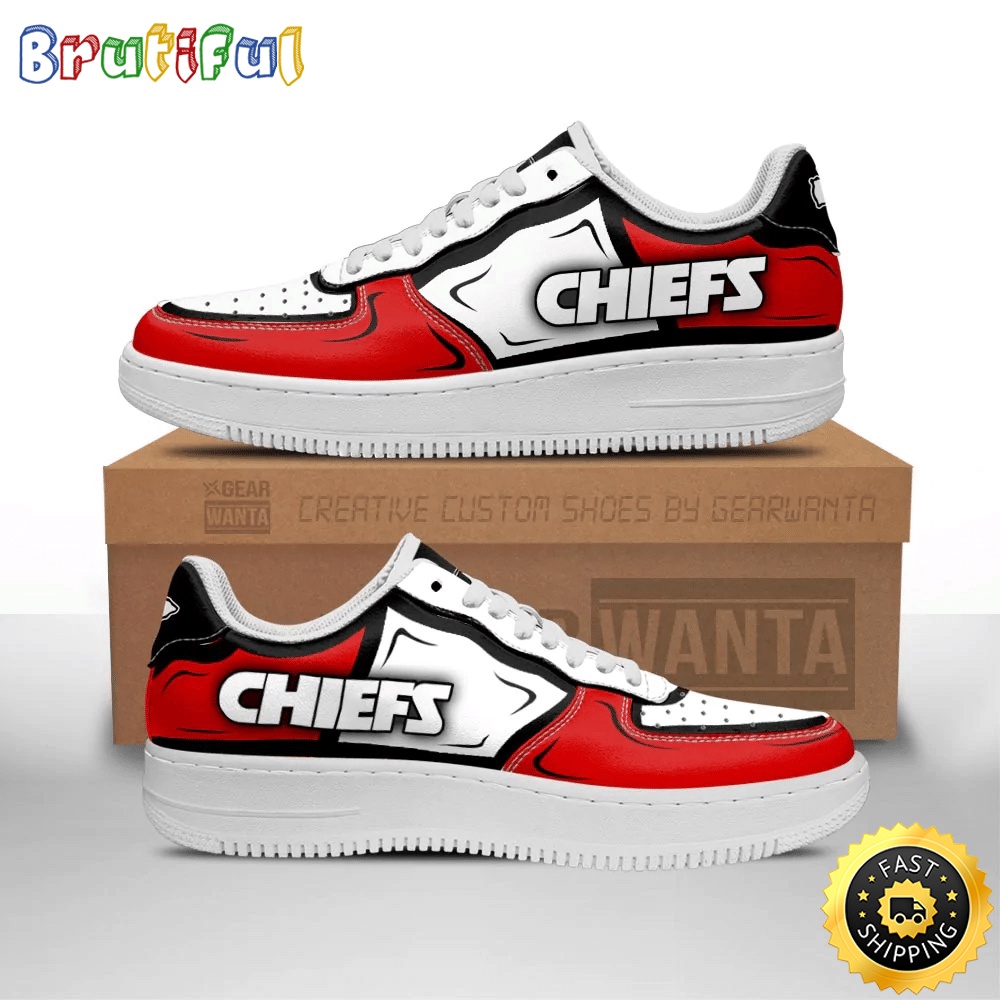 NFL Kansas City Chiefs Air Force 1 Shoes Football Sports Sneaker Shoes 1