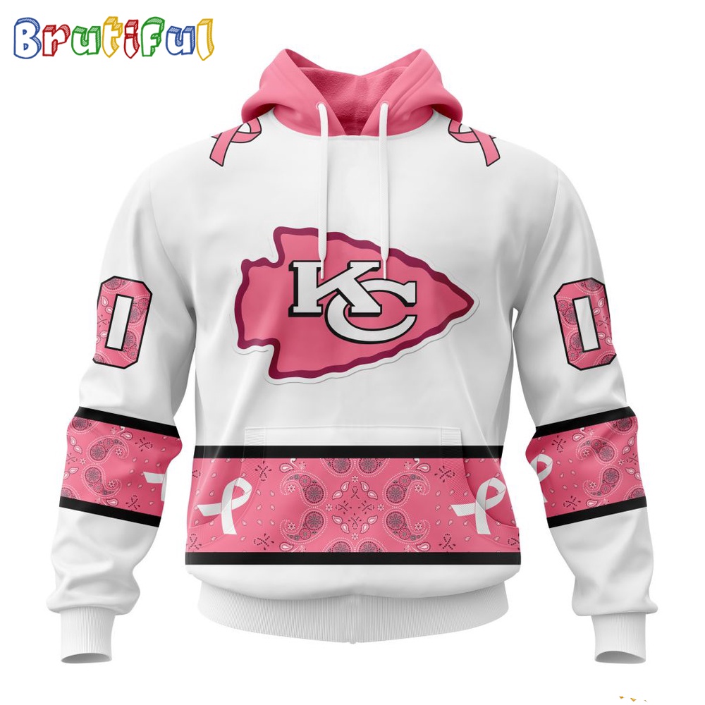 NFL Kansas City Chiefs Hoodie Special Pink Design Fight Breast Cancer 1