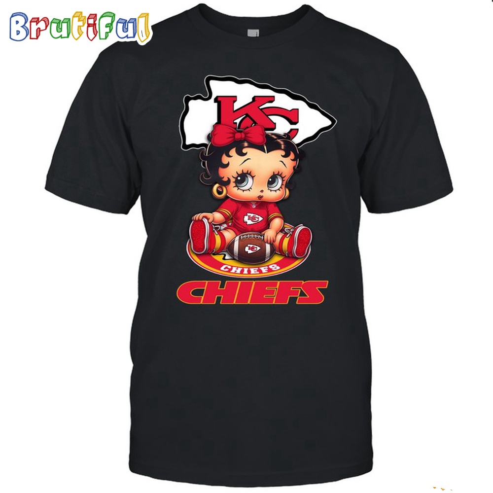 NFL Kansas City Chiefs T Shirt Betty Boop Football Tshirt