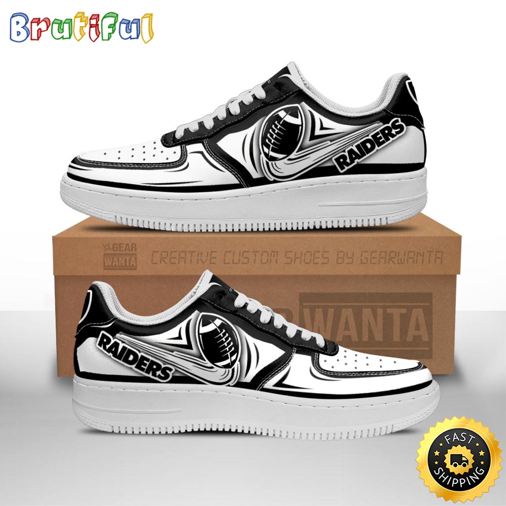 NFL Las Vegas Raiders Air Force 1 Shoes Football Sneaker Shoes 1