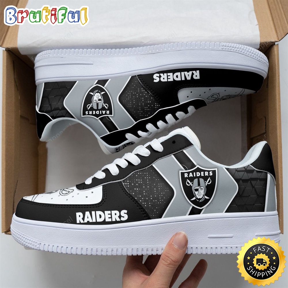 NFL Las Vegas Raiders Air Force 1 Shoes Football Sports Shoes 1
