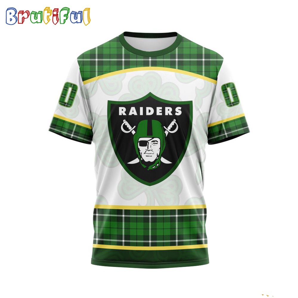 NFL Las Vegas Raiders T Shirt Special Design For St Patrick Day 1