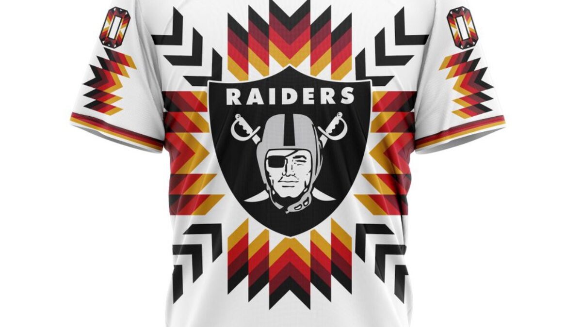 NFL Las Vegas Raiders T-Shirt Special Design With Native Pattern