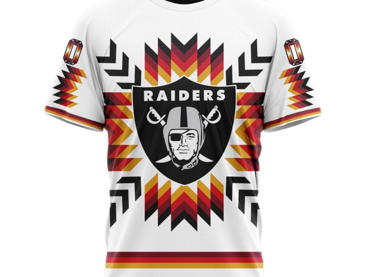 NFL Las Vegas Raiders T-Shirt Special Design With Native Pattern