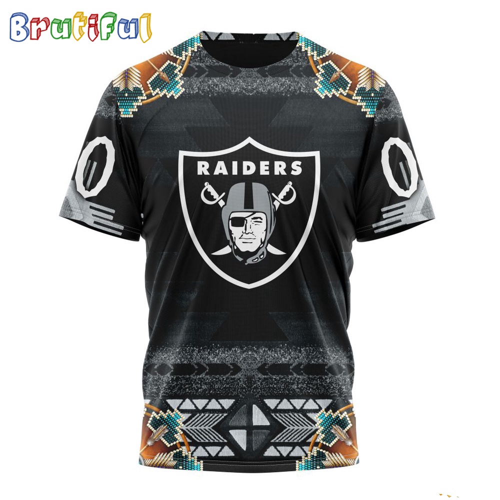 NFL Las Vegas Raiders T Shirt Special Native Costume Design T Shirt 1