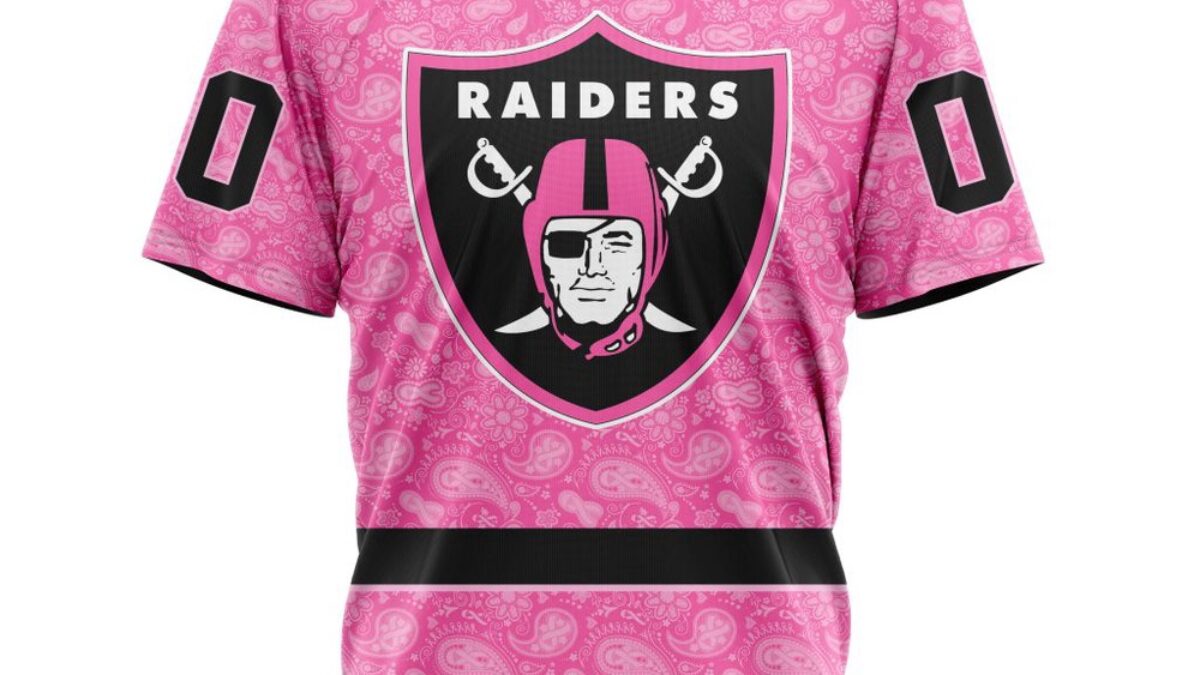 NFL Las Vegas Raiders T-Shirt Special Pink T-Shirt Design Fight Breast  Cancer, image size:1200x675
