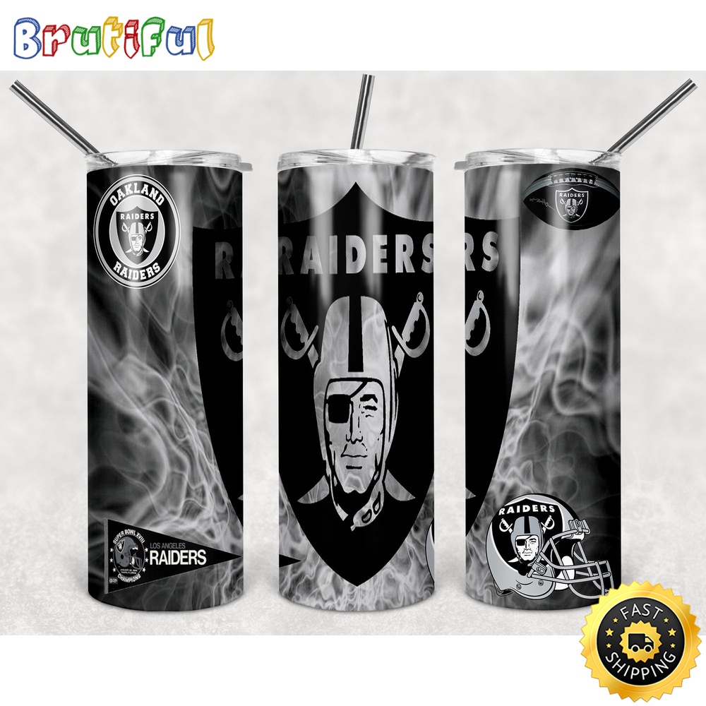 NFL Las Vegas Raiders Tumbler Skinny Tumbler Chic Tumbler Cups