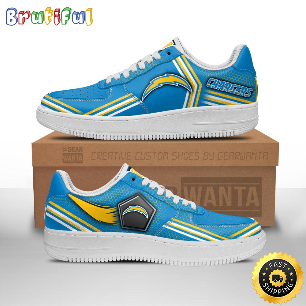NFL Los Angeles Chargers Air Force 1 Shoes Air Sneakers For Fans 1