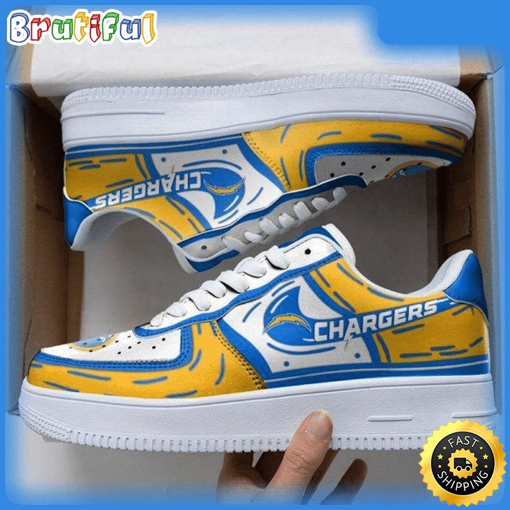 NFL Los Angeles Chargers Air Force 1 Shoes Sneaker Trending For Fans 1