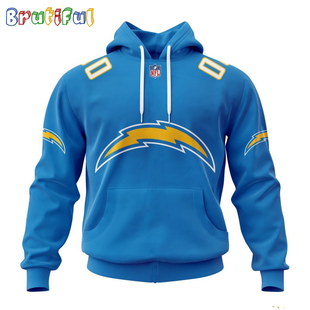 NFL Los Angeles Chargers Hoodie 2024 Personalized Name And Number Unisex Hoodie 1