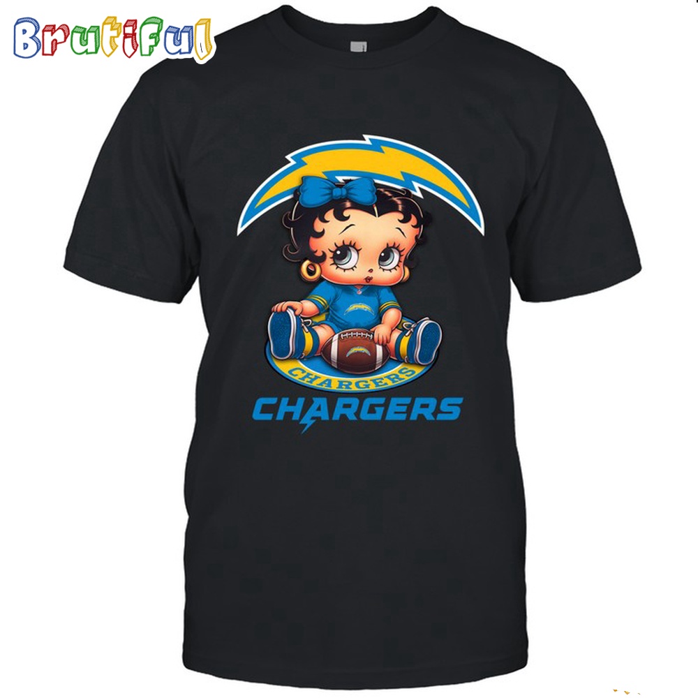 NFL Los Angeles Chargers T Shirt Betty Boop Football Tshirt