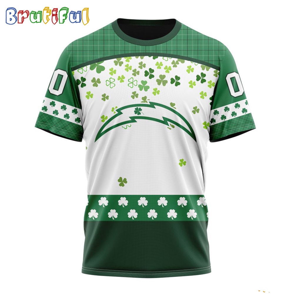 NFL Los Angeles Chargers T Shirt Special Design T Shirt St Patrick Day 1