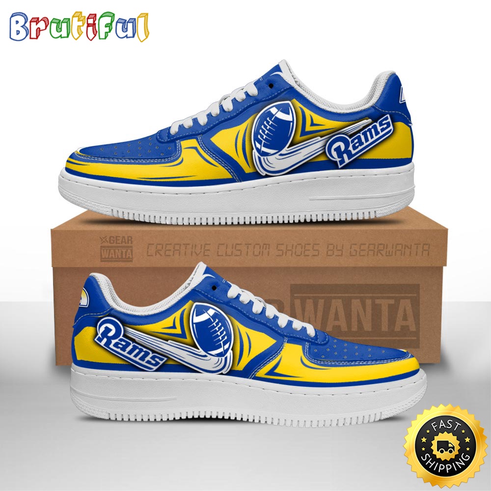 NFL Los Angeles Rams Air Force 1 Shoes Football Sneaker Shoes 1