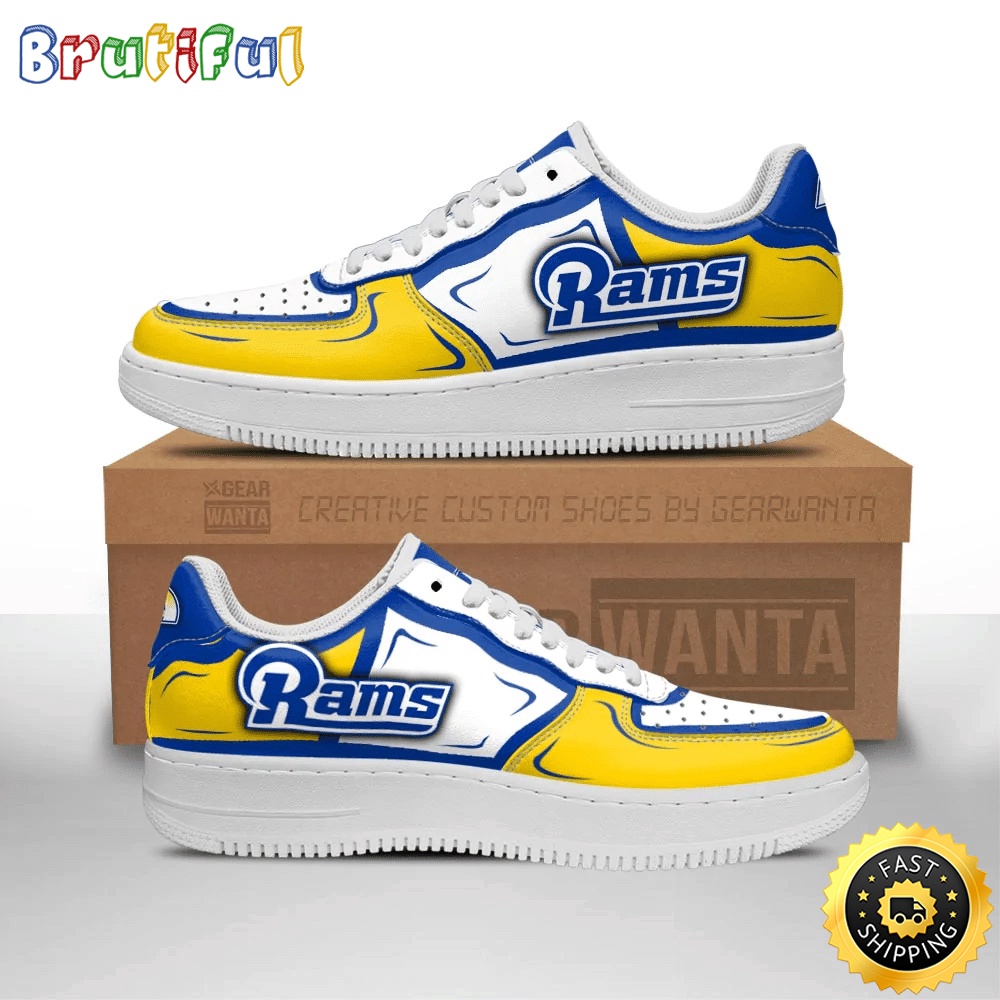 NFL Los Angeles Rams Air Force 1 Shoes Football Sports Sneaker Shoes 1