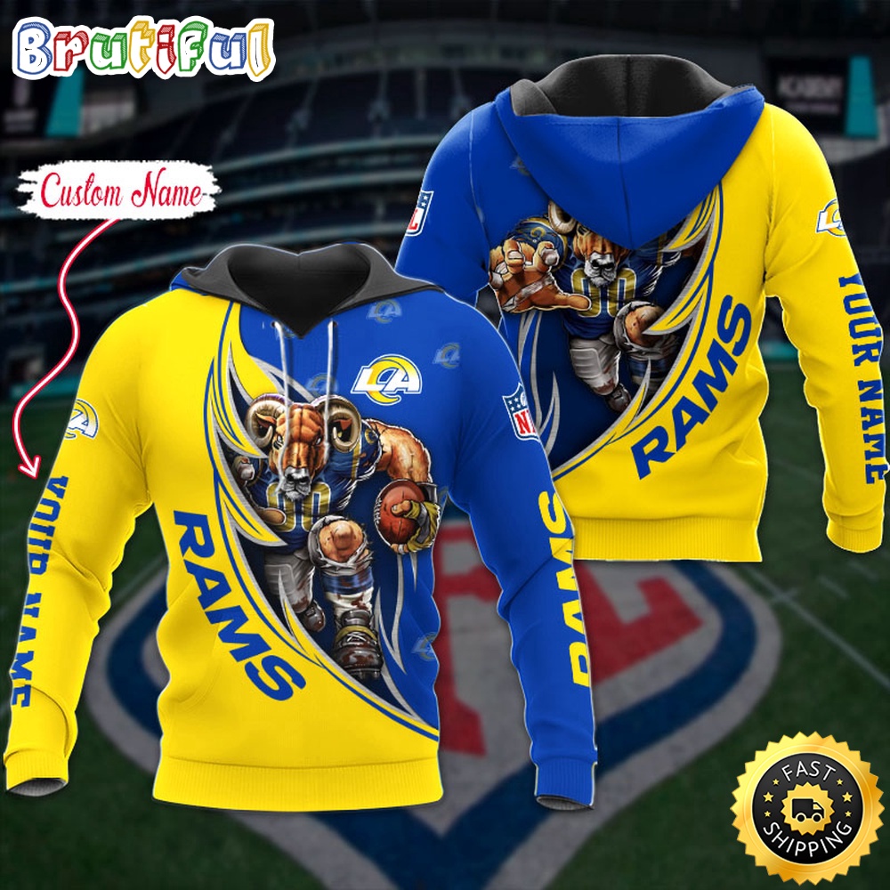 NFL Los Angeles Rams Hoodie Damn Right Sport Hoodie
