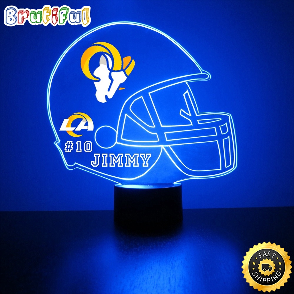 NFL Los Angeles Rams Night Light Football Sports Fan Led Light