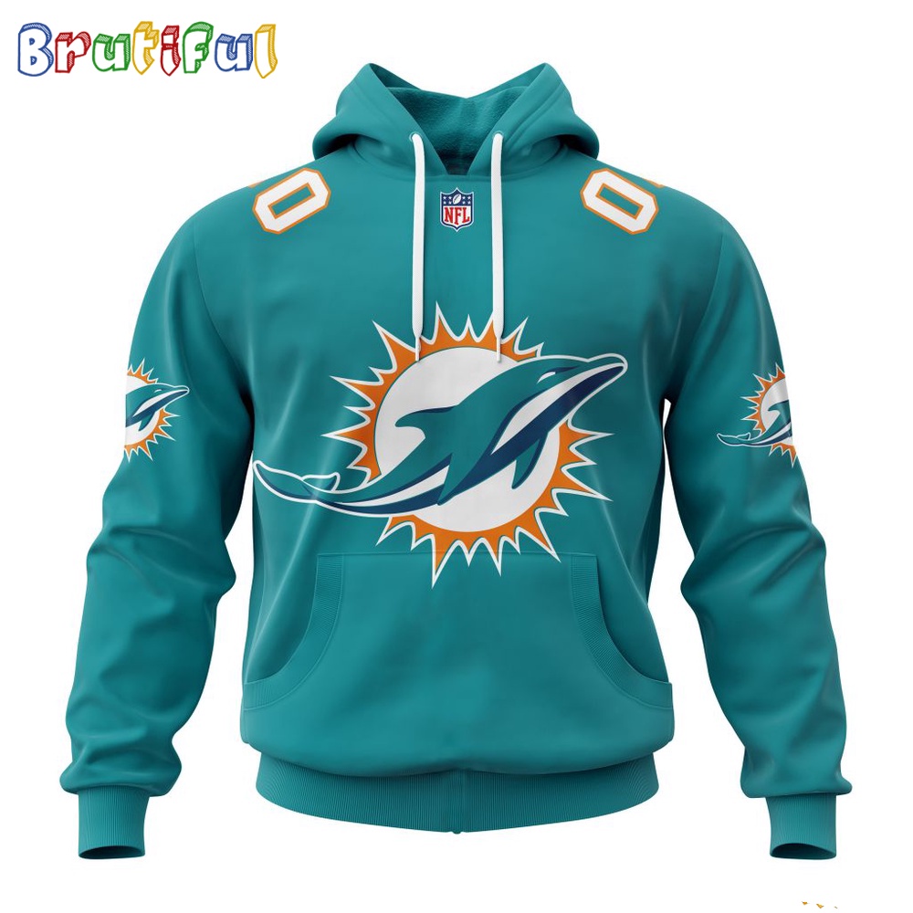 NFL Miami Dolphins Hoodie 2024 Personalized Name And Number Unisex Hoodie 1