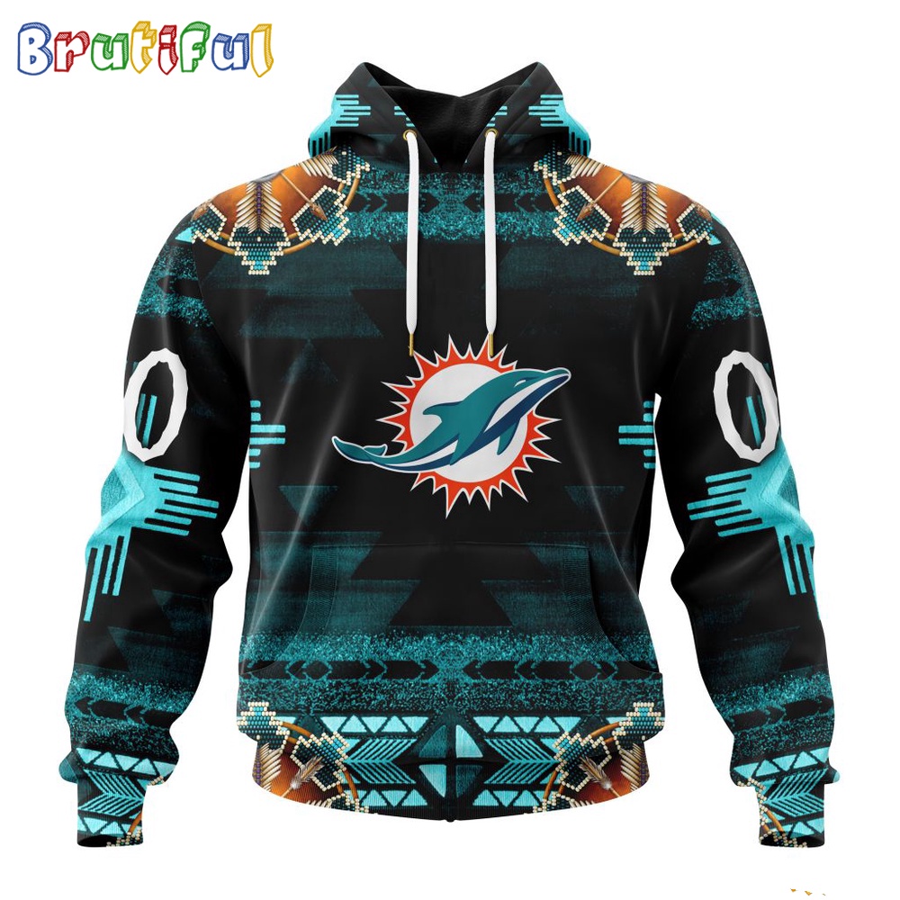 NFL Miami Dolphins Hoodie Special Native Costume Design Hoodie 1