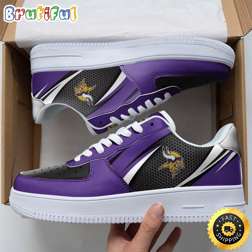 NFL Minnesota Vikings Air Force 1 Shoes Sleek AF1 Fashion 1