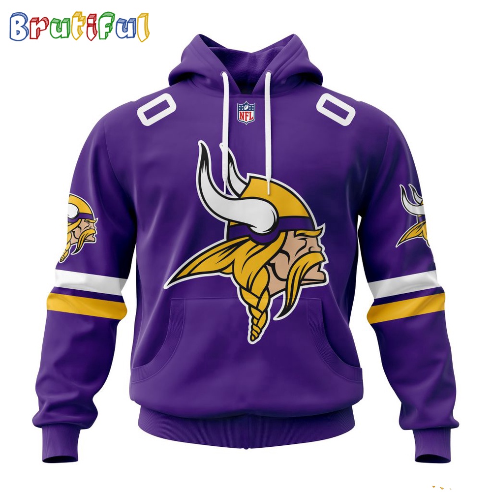 NFL Minnesota Vikings Hoodie 2024 Personalized Name And Number Unisex Hoodie 1
