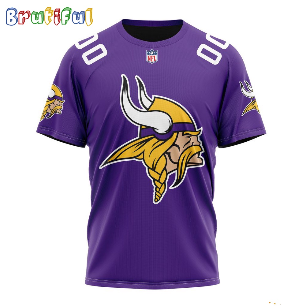 NFL Minnesota Vikings T Shirt 2024 Personalized Name And Number Unisex T Shirt 1