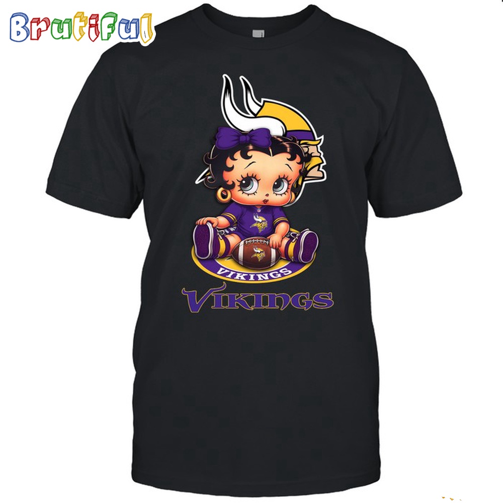 NFL Minnesota Vikings T Shirt Betty Boop Football Tshirt
