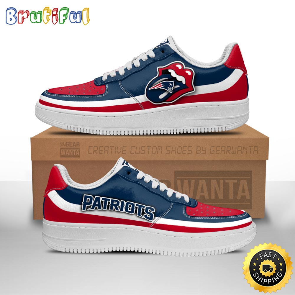 NFL New England Patriots Air Force 1 Shoes Sexy Lips For Fans 1
