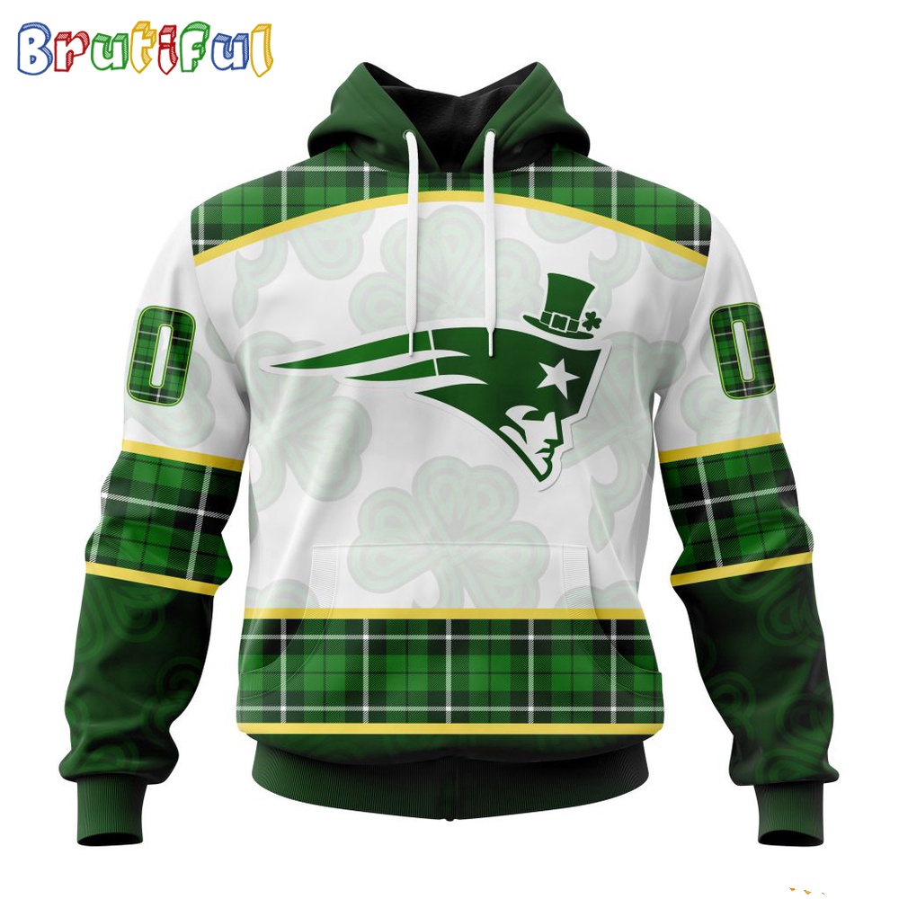 NFL New England Patriots Hoodie Special Design 3D Hoodie St Patrick Day 1