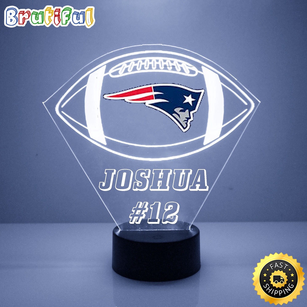 NFL New England Patriots Night Light Football LED Light