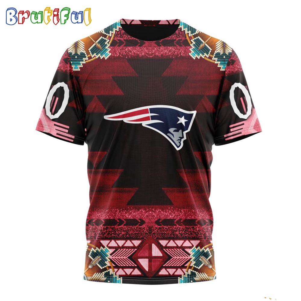 NFL New England Patriots T Shirt Special Native Costume Design T Shirt 1