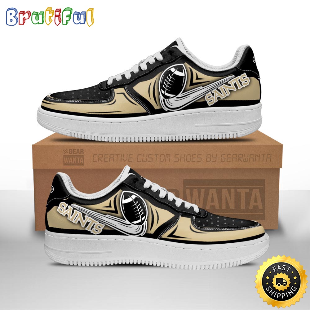 NFL New Orleans Saints Air Force 1 Shoes Football Sneaker Shoes 1