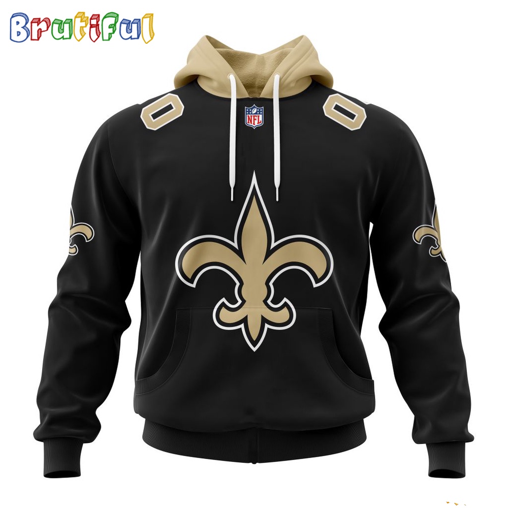 NFL New Orleans Saints Hoodie 2024 Personalized Name And Number Unisex Hoodie 1